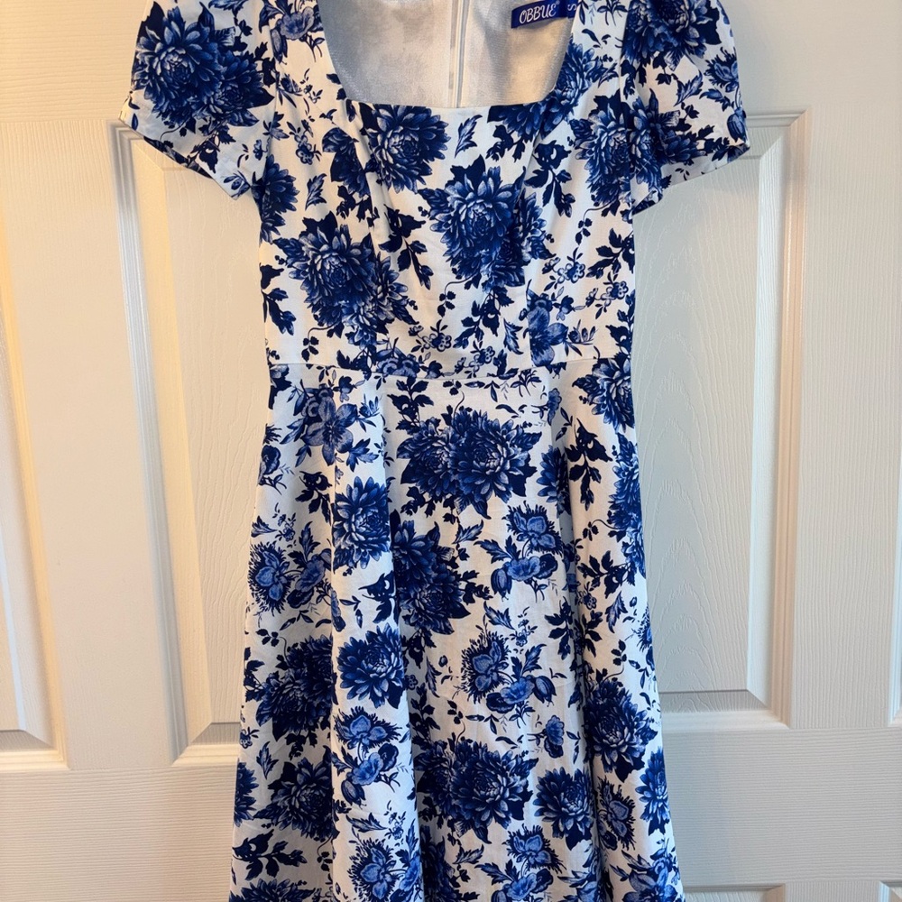 Blue Floral Dress